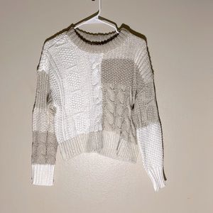 Aerie Color Block Knitted Sweater
